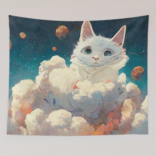 Item preview, Cute Astronaut Cat In Clouds. Cat And Space Lovers designed and sold by Pet Shelter.