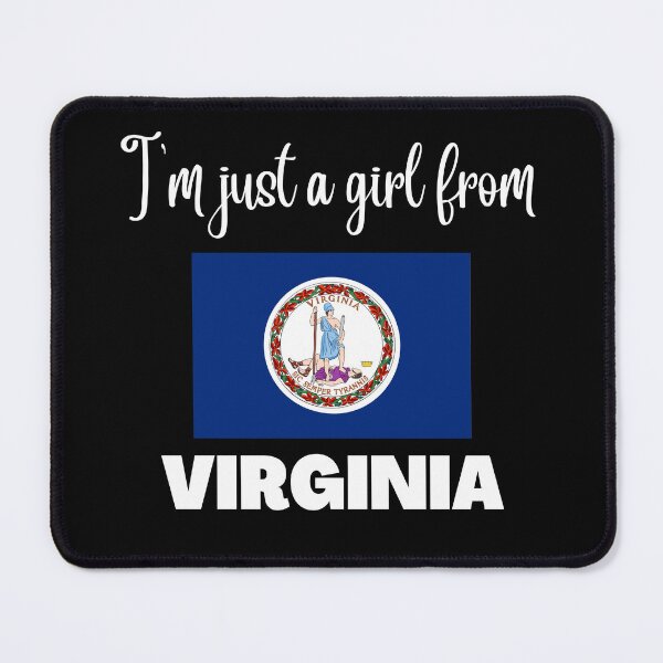 Item preview, I’m just a girl from Virginia- State pride design for women and girls designed and sold by DesignsByDaddy.