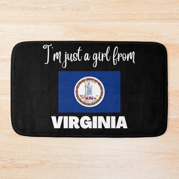 Item preview, I’m just a girl from Virginia- State pride design for women and girls designed and sold by DesignsByDaddy.