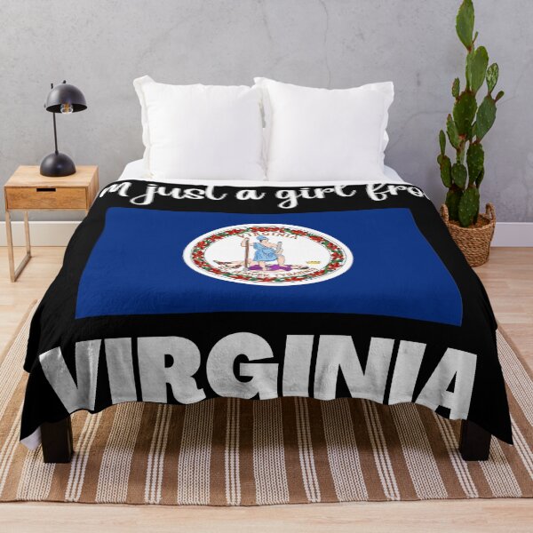 Item preview, I’m just a girl from Virginia- State pride design for women and girls designed and sold by DesignsByDaddy.