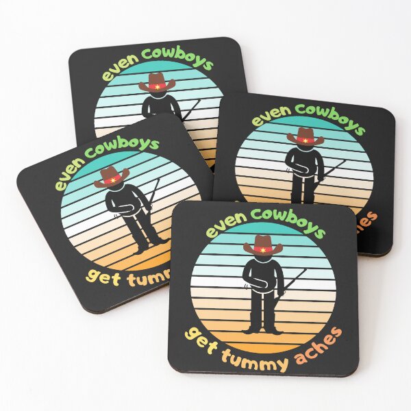 Item preview,  Even cowboys get tummy aches designed and sold by ProjectOfColor.