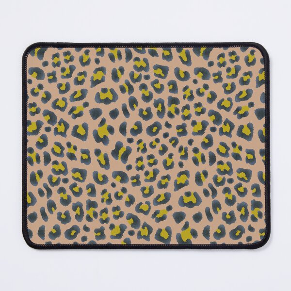 Item preview, Leopard Print-Navy and Chartreuse on Khaki designed and sold by Pamelandia.