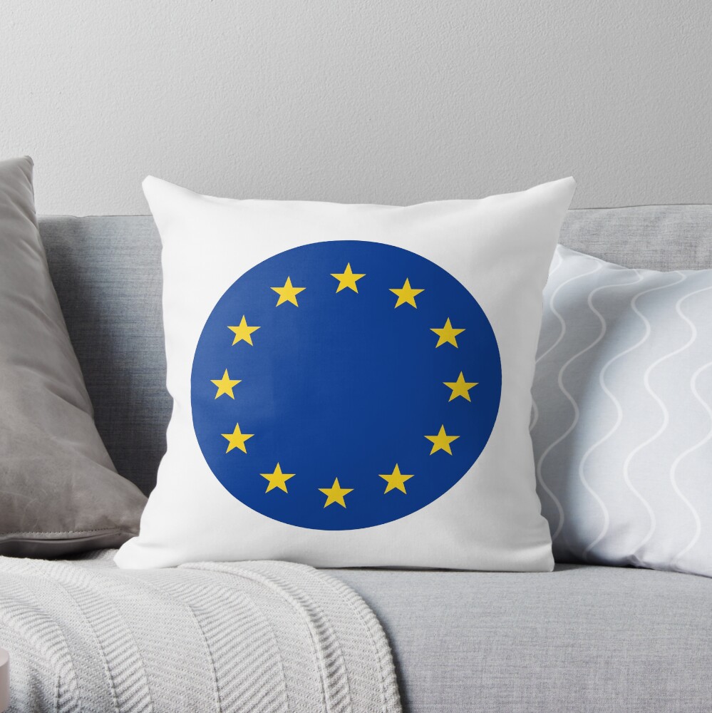 European Union Europa Europe Throw Pillow By All Flags Redbubble
