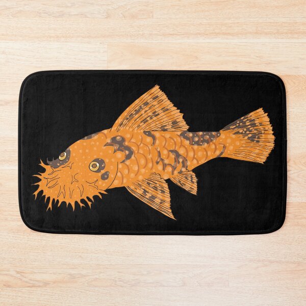 Item preview, Calico Bristlenose Pleco - Pumpkin Spice Flavor - Black Background designed and sold by ReverendMothman.