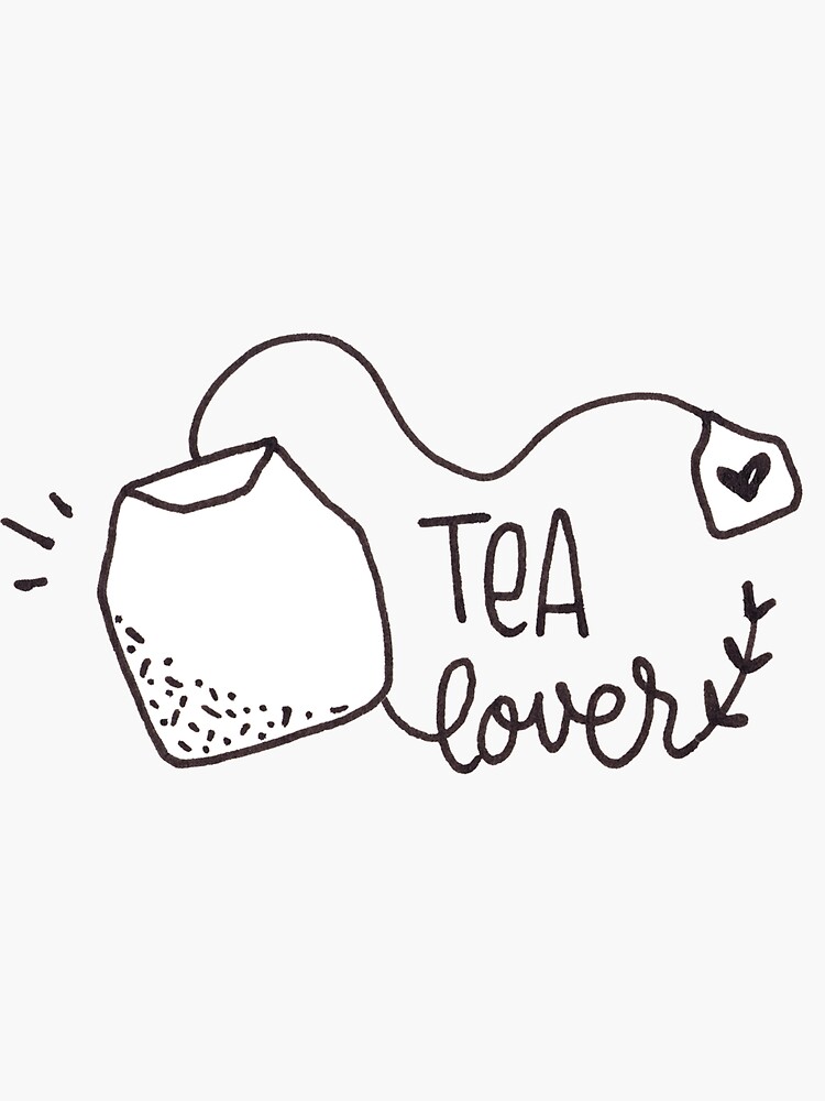 Tea Lover - Minimalist drawing by mirunasfia