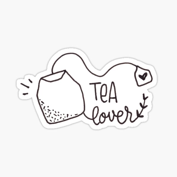 Tea Lover - Minimalist drawing Sticker