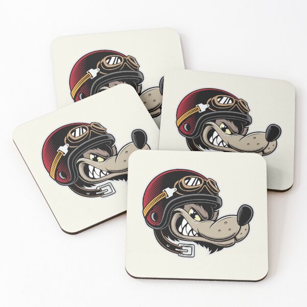 Item preview, Big Bad Wolf Racing Cartoon designed and sold by blackdogshop.