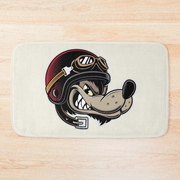 Item preview, Big Bad Wolf Racing Cartoon designed and sold by blackdogshop.