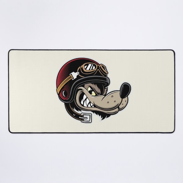 Item preview, Big Bad Wolf Racing Cartoon designed and sold by blackdogshop.