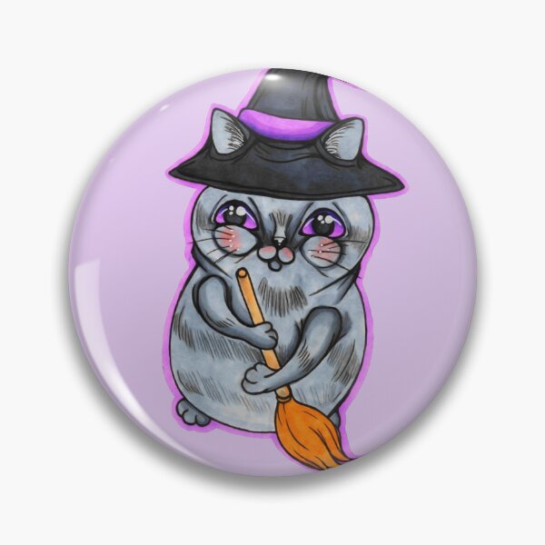 Item preview, Chubby Witch Cat designed and sold by IgnisPectusArt.