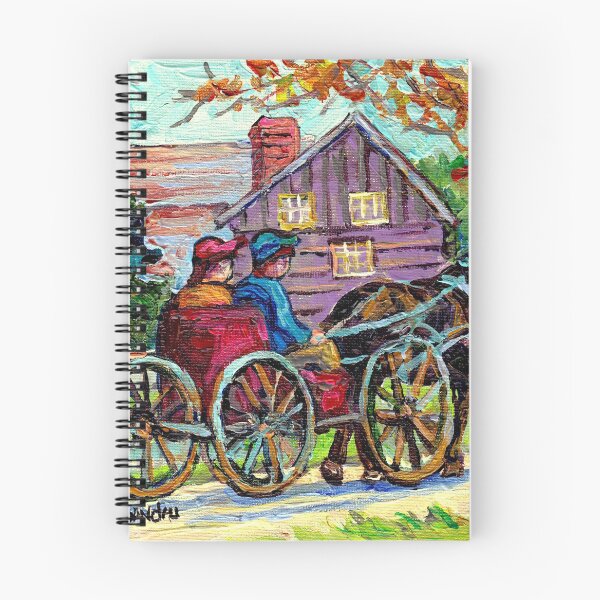 Item preview, SUGAR SHACK CANADIAN LANDSCAPE PAINTING ONTARIO MAPLE HORSE AND BUGGY COUNTRY SCENE CAROLE SPANDAU FINE ART designed and sold by Carole  Spandau.