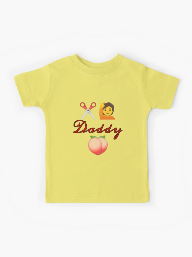 Scissor Me Daddy Emoji Kids T-Shirt for Sale by Gordon Nelson