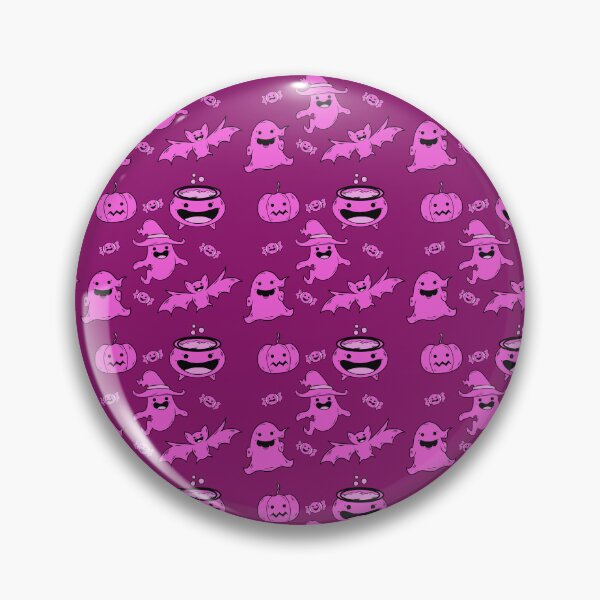 Item preview, Incredible creepy Halloween pattern with a pink background to always carry the spirit of Autumn with you designed and sold by Patternschidos.