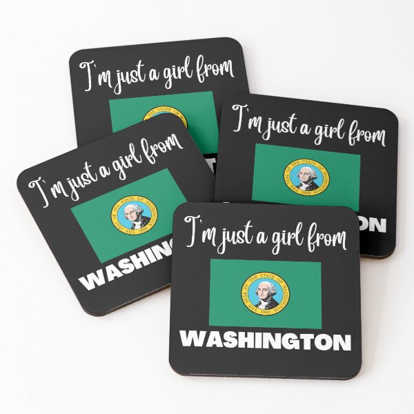 Item preview, I’m just a girl from Washington- State pride design for women and girls designed and sold by DesignsByDaddy.