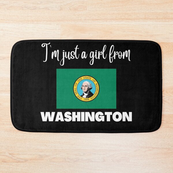 Item preview, I’m just a girl from Washington- State pride design for women and girls designed and sold by DesignsByDaddy.