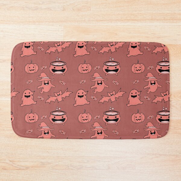 Item preview, Incredible creepy Halloween pattern with a pink background to always carry the spirit of Autumn with you designed and sold by Patternschidos.