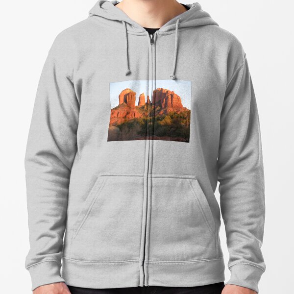 Cathedral Rock, Sedona, AZ Zipped Hoodie