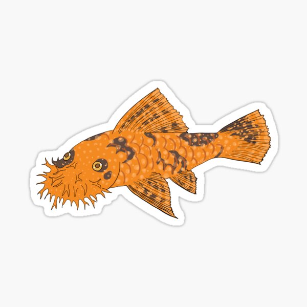Vista previa del artículo con la obra «Calico Bristlenose Pleco - Sabor a especias de calabaza - Fondo blanco», diseñado y vendido por ReverendMothman.