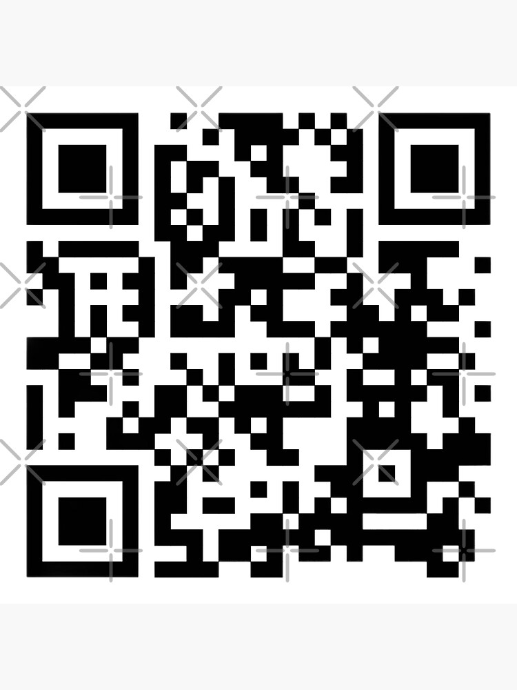 "Rick roll QR code" Sticker for Sale by alex37lai | Redbubble