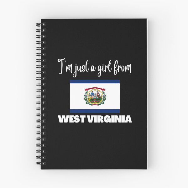 Item preview, I’m just a girl from West Virginia- State pride design for women and girls designed and sold by DesignsByDaddy.