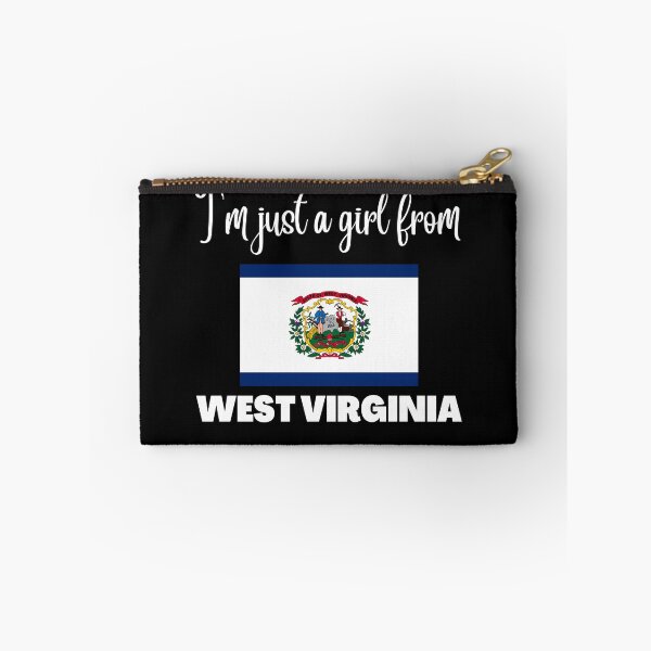 Item preview, I’m just a girl from West Virginia- State pride design for women and girls designed and sold by DesignsByDaddy.