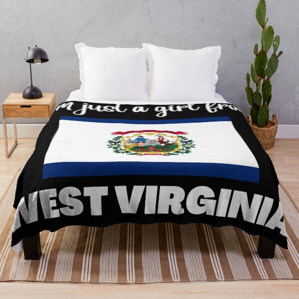 Item preview, I’m just a girl from West Virginia- State pride design for women and girls designed and sold by DesignsByDaddy.
