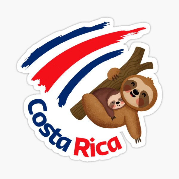 "Costa Rican Sloth Bear" Sticker by MarcosSolisC | Redbubble