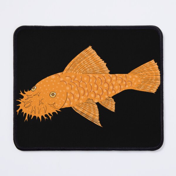 Item preview, Super Red Bristlenose Pleco - Spicy Cheeto Flavor - Black Background designed and sold by ReverendMothman.
