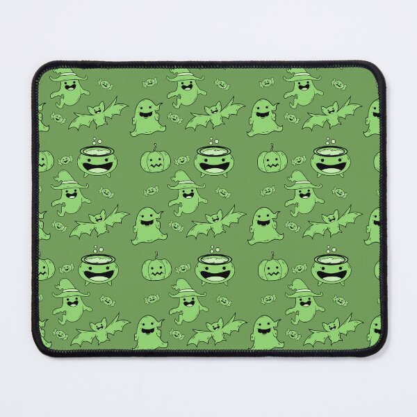 Item preview, Incredible creepy Halloween pattern with a green background to always carry the spirit of Autumn with you designed and sold by Patternschidos.
