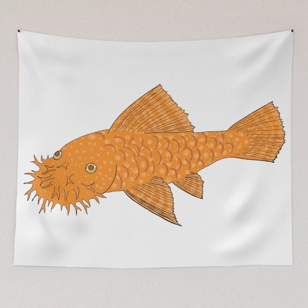 Item preview, Super Red Bristlenose Pleco - Spicy Cheeto Flavor - White Background designed and sold by ReverendMothman.