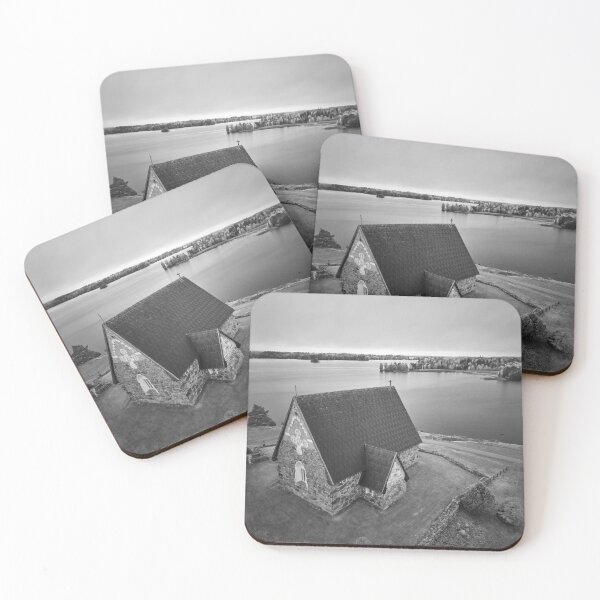 Item preview, Church with a view. The Church of St Olav byt the Rautavesi bw designed and sold by Jouko Lehto Photography.