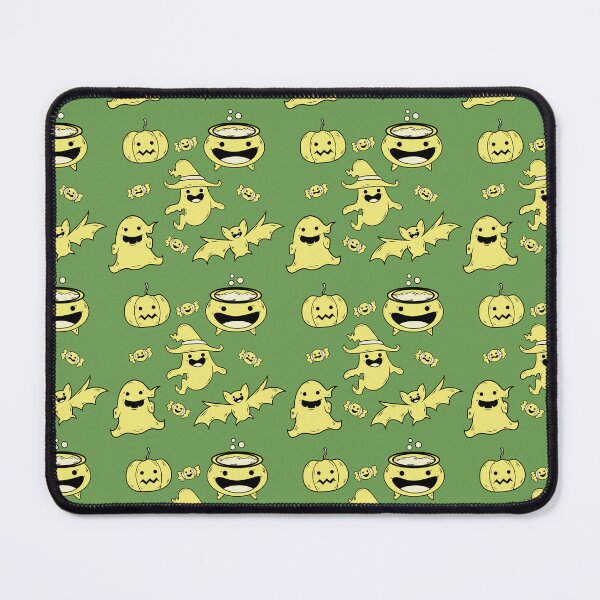 Item preview, Incredible creepy Halloween pattern with a green background to always carry the spirit of Autumn with you designed and sold by Patternschidos.