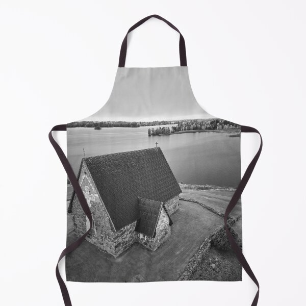 Item preview, Church with a view. The Church of St Olav byt the Rautavesi bw designed and sold by Jouko Lehto Photography.