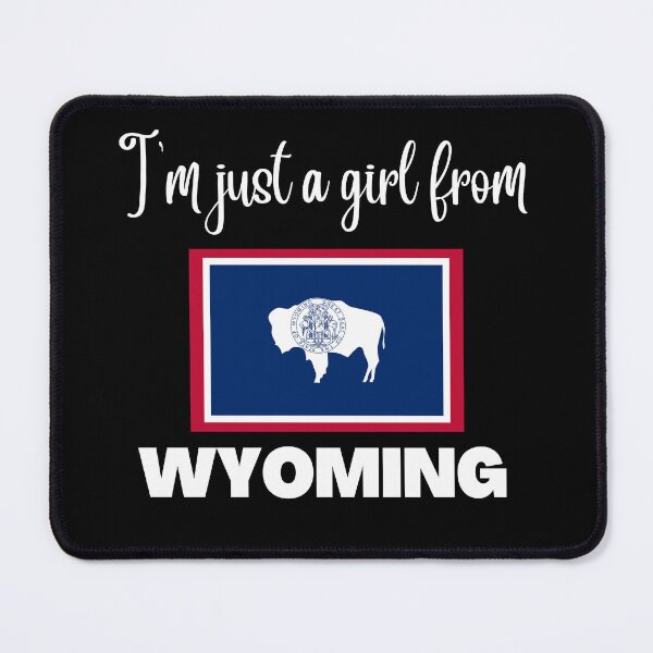 Item preview, I’m just a girl from Wyoming- State pride design for women and girls designed and sold by DesignsByDaddy.