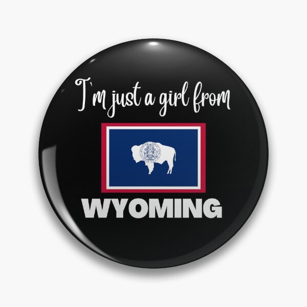 Item preview, I’m just a girl from Wyoming- State pride design for women and girls designed and sold by DesignsByDaddy.