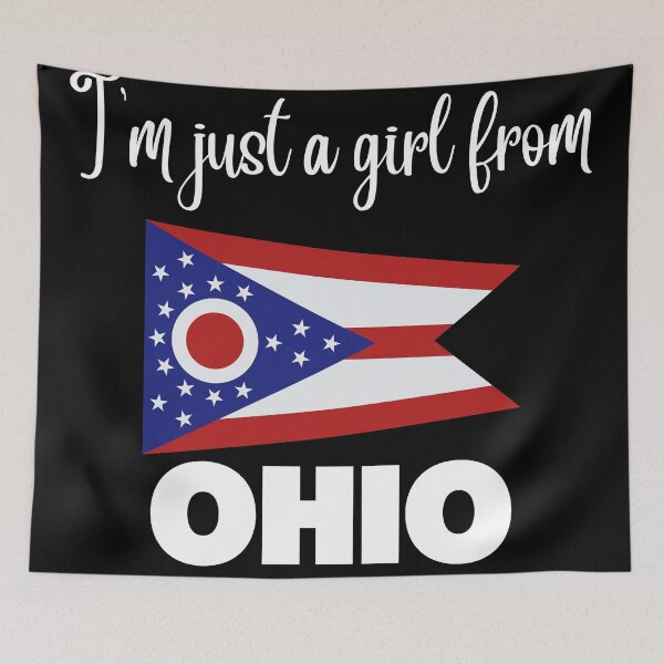 Item preview, I’m just a girl from Ohio- State pride design for women and girls designed and sold by DesignsByDaddy.