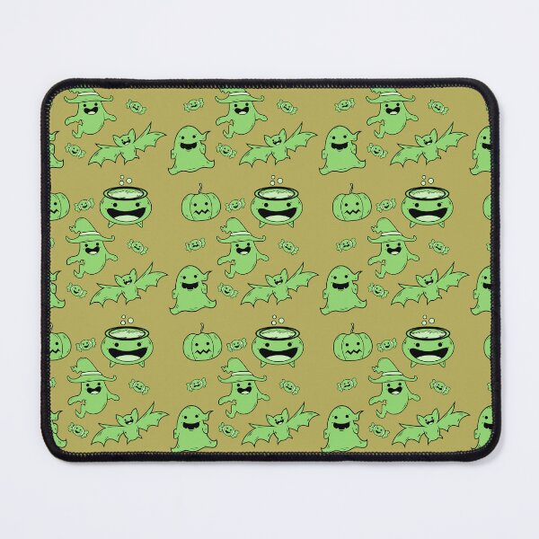 Item preview, Incredible creepy Halloween pattern with a green background to always carry the spirit of Autumn with you designed and sold by Patternschidos.