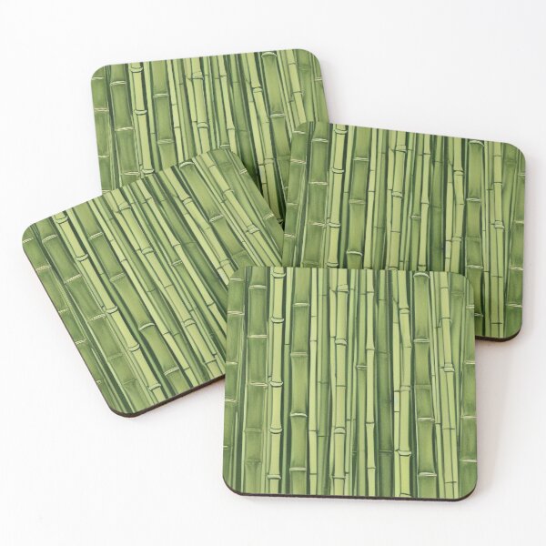Item preview, zen green bamboo pattern background designed and sold by tony4urban.
