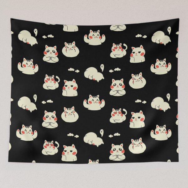 Artikelvorschau, Mollige Katze Emotes entworfen und verkauft von hedoniism-shop.