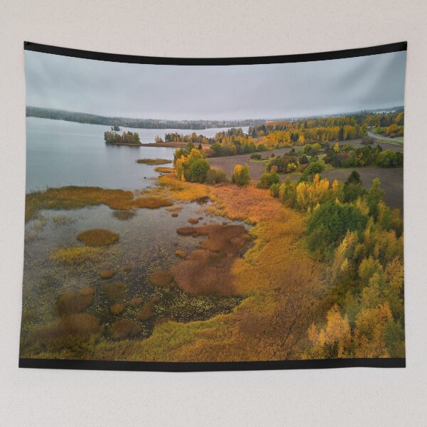 Item preview, Tyrvaa Waterlin with Fall Colors 2 designed and sold by Jouko Lehto Photography.