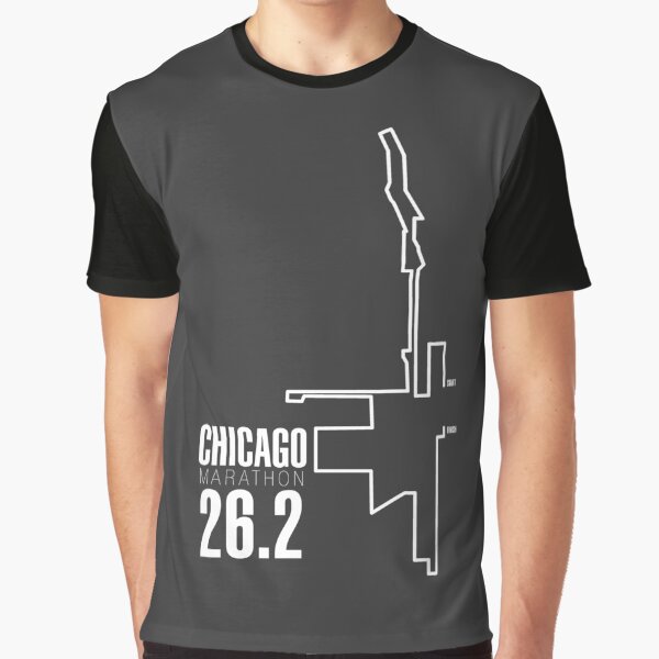 Chicago marathon Route Graphic T-Shirt