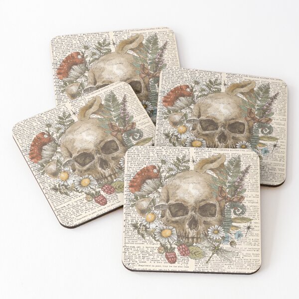 Item preview, Mystical Skull With Flowers designed and sold by Preslava Genova.