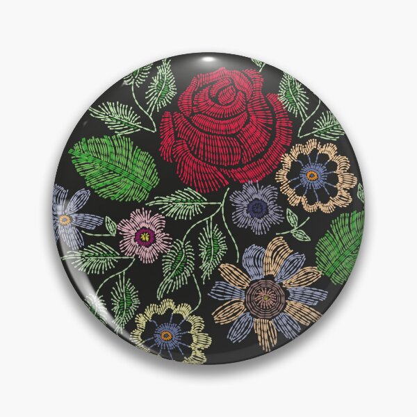 Item preview, Bouquet of flowers in imitation embroidery designed and sold by Nanar1984.