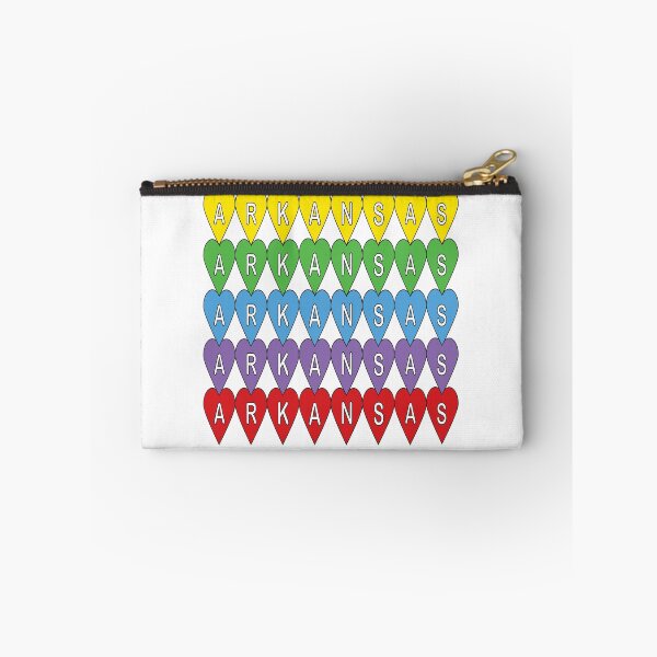 Item preview, Arkansas Colorful Hearts PatternTypograpphy designed and sold by ValeriesGallery.