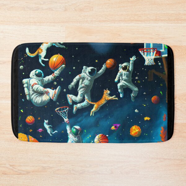 Item preview, Cats Playing Basketball in Space with Astronauts designed and sold by sweetbelle.