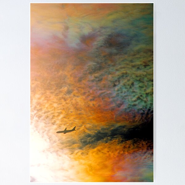 Item preview, Iridescent cloud and aircraft. designed and sold by Ern Mainka.