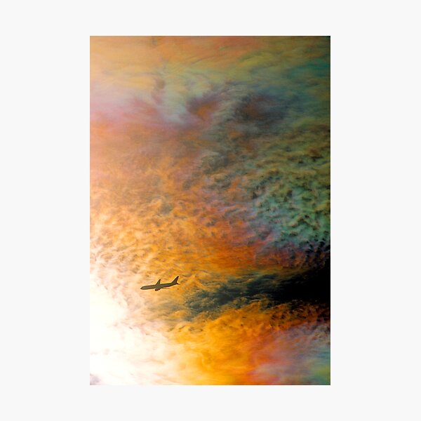 Item preview, Iridescent cloud and aircraft. designed and sold by Ern Mainka.