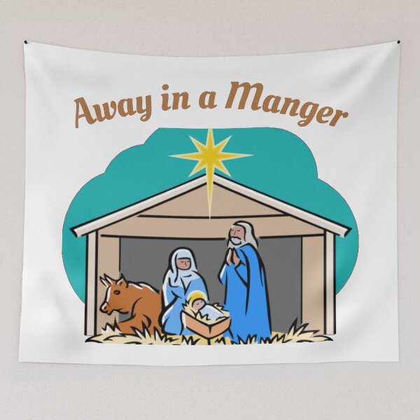 Item preview, Away In A Manger Christmas Carol designed and sold by RhondaCGoins.