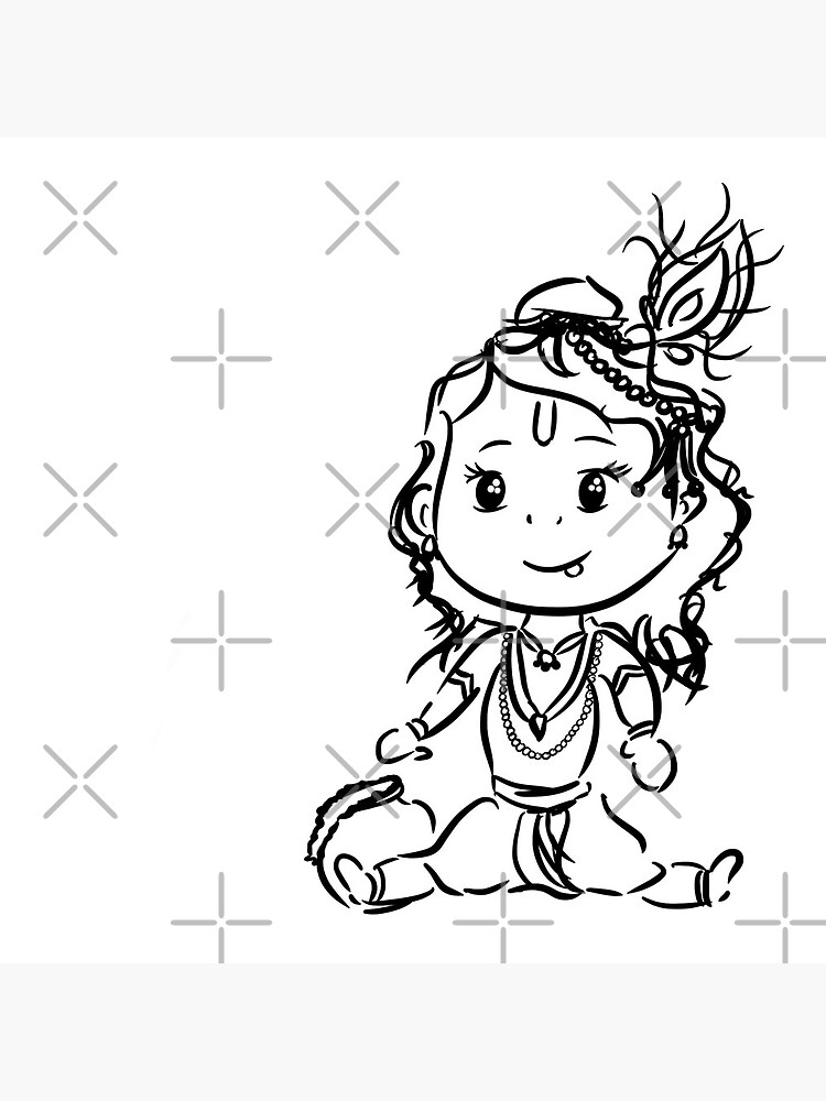 Learn How to Draw Bal Krishna (Hinduism ... | Krishna drawing, Krishna  painting, Bal krishna