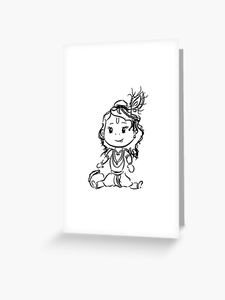 Krishna | Art drawings sketches simple, Abstract sketches, Art diary